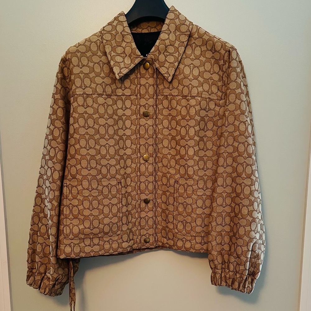 Coach Women's Khaki Signature Chore Jacket NWT